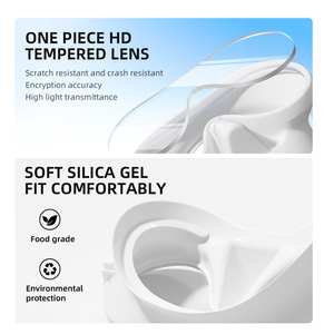 Zmz หน้ากากดำน้ำดำน้ำดำน้ำดำน้ำแบบกำหนดเองสายรัดซิลิโคนกระจกนิรภัยชุดแว่นตาดำน้ำสำหรับผู้ใหญ่ - Product Image 5