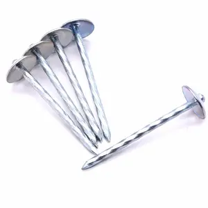 Factory price Roofing Nail Twisted Shank Umbrella Head hot sale