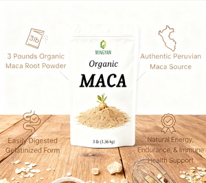 Polvo de Raíz de Maca Orgánica OEM/ODM para Mejorar el Estado de Ánimo, Aliviar el Estrés, Aumentar la Energía y la Resistencia, Equilibrar Hormonalmente y con Propiedades Antioxidantes, Venta al Por Mayor - Product Image 3