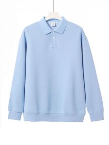 Nueva Colección Otoño/Invierno, Camisa de Manga Larga Unisex de Color Sólido, Cuello Camisero, Algodón Perlado Pesado de 350g, Antiarrugas, Sin Plancha - Product Image 5