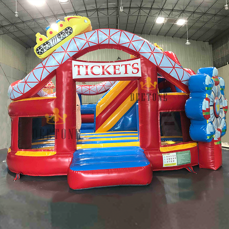 Unique Inflatable Castle Customized Event Playground Castle Inflatable Castle with Obstacle ...