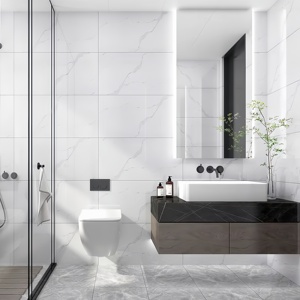 Hiện đại tất cả các gạch ốp tường từ Quảng Đông Phật Sơn 400x800 màu xám toàn thân gạch đá cẩm thạch cho nhà bếp phòng tắm cho phòng khách - Product Image 3