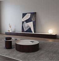 Meubles TV de luxe modernes Meuble TV de salon et ensemble de table basse Unité TV Mobilier de maison Console multimédia