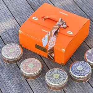 Sang trọng cao cấp da sô cô la MOONCAKE Hộp quà tặng bao bì kim loại tin tan <span class=keywords><strong>2025</strong></span> MOONCAKE medecin lạnh lưu trữ hộp - Product Image 5