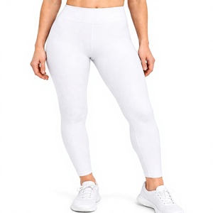 Women's Custom Logo Winter High-Waisted Seamless Yoga <b>Leggings</b> Pockets Breathable Spandex/Nylon <b>Fleece</b> Fabric Keep Warm - Product Image 2