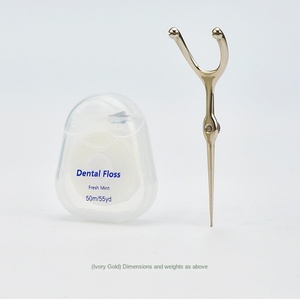 Factory Spot Stainless Steel <b>Toothpick</b> Set Oral Teeth Cleaning Tools with Tooth Flosser Tartar Dental Flosser for Home Use - Product Image 1