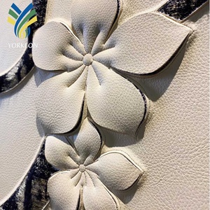 Panneau <span class=keywords><strong>mural</strong></span> en cuir floral 3D pour l'hôtel <span class=keywords><strong>Four</strong></span> Seasons Tokyo Otemachi au Japon, design insonorisant pour les restaurants, les hôtels, imperméable - Product Image 4