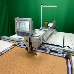패브릭 카시트 구멍을위한 CNC 자동차 가죽 펀칭 재봉 및 천공 기계