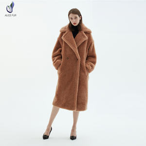 Nouveau <span class=keywords><strong>manteau</strong></span> de fourrure chaud et doux pour <span class=keywords><strong>femme</strong></span>, Teddy bear en laine d'agneau, à la mode, automne et hiver - Product Image 4