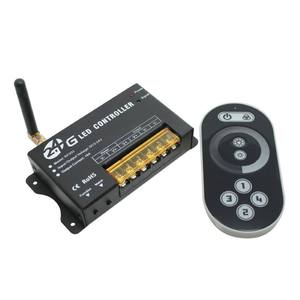 Contrôleur LED Gig 1 canal, variateur sans fil RF, 5V-24V, puissance maximale 384W, télécommande en plastique - Product Image 1