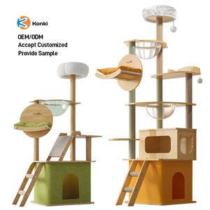 थोक उच्च गुणवत्ता चढ़ाई बिल्ली पेड़ फैशन डिजाइन खरोंच टॉवर बड़ी बिल्लियों के लिए बिल्ली के पेड़ - Product Image 1