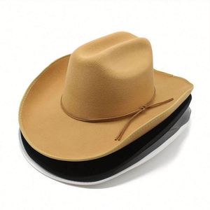 Sombreros Fedora Baratos al por Mayor, Sombrero de Vaquero Mexicano de Fieltro de Lana, Poliéster y Algodón para Hombre - Product Image 2