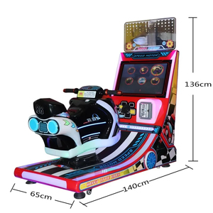 Năng động mới xe máy đua đu trò chơi máy thương mại hoạt động bằng đồng xu thiết bị giải trí cho sân chơi trẻ em - Product Image 1