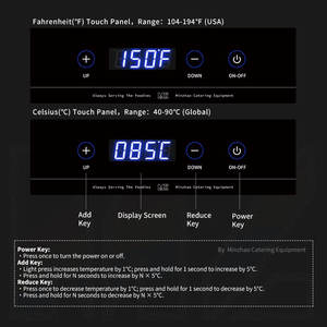 Calefacción eléctrica de acero inoxidable, lavabo de agua, estufa de Buffet, plato de frotamiento aislado de 9L, cubierta transparente para PC - Product Image 3