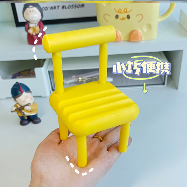 Mini Stool Chair Phone Holder Stand for Cell Phone Multi- Colored & Innovative Mobile Phone Holder