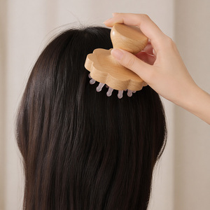 Nouvel Arrivage En Gros : Peigne à coussin d'air pour coiffure, Peigne à coussin d'air applicateur d'huile, Peigne à coussin d'air en <span class=keywords><strong>jade</strong></span>, Peigne à coussin d'air en bois personnalisé - Product Image 3