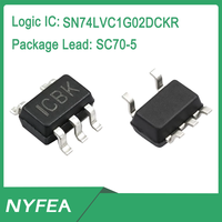 NYFEA SN74LVC1G02DBVR TI Circuito Integrado Lógico Original de Puerta NAND de 2 Entradas y un Solo Canal, Salida Push-Pull de 1.65V-5.5V para Control de Hogar Inteligente