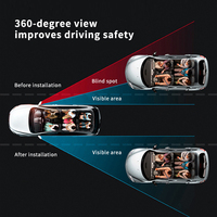Espejo de punto ciego Universal HD, espejo retrovisor giratorio ajustable de gran angular, espejo Circular pequeño, piezas y accesorios para automóviles