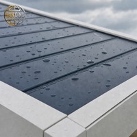 Pergola bioclimatique en aluminium Hebridean Jetty avec toit motorisé à lames orientables, imperméable, pour jardin extérieur