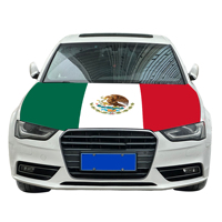 Drapeau de capot de voiture mexicain personnalisé, bannière extensible pour SUV et camion, 130x150cm, livraison directe, décoration automobile pour fans de football