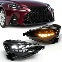 Ensemble de phares LED complets pour Lexus IS250 IS350 IS300 2013-2016, mise à niveau 3 lentilles, style 2021, DRL, clignotants séquentiels, phare avant