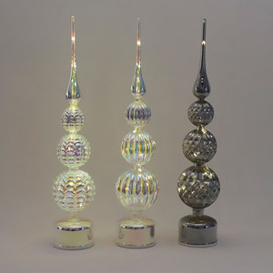 Decoraciones Navideñas <span class=keywords><strong>de</strong></span> Lujo, Árbol <span class=keywords><strong>de</strong></span> <span class=keywords><strong>Navidad</strong></span> <span class=keywords><strong>de</strong></span> Vidrio Soplado a Mano con Luces LED <span class=keywords><strong>para</strong></span> Mesa <span class=keywords><strong>de</strong></span> Fiesta en Casa, Adorno Navideño - Product Image 4