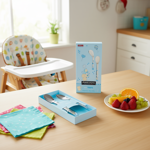 PURESIGNS Juego de cubiertos para bebé Topis de 2 piezas de acero inoxidable para niños - Product Image 3