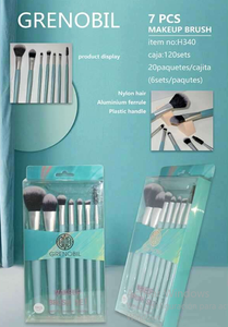 Juego de Brochas de Maquillaje Grenobil, 7 Piezas, Pelo Sintético, Mango de Plástico - Product Image 3