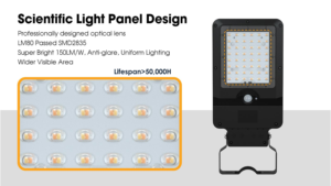 Lampione <span class=keywords><strong>Solare</strong></span> LED LEAD IP65 Impermeabile in Alluminio con Sensore di Movimento, <span class=keywords><strong>Energia</strong></span> Rinnovabile per Esterni - Product Image 5