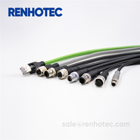 M12 Formkabel Elektrischer Sensor Stecker-Buchse-Verbinder 2 3 4 5 8 12 Pin für Industrie IP67 Wasserdicht Anpassbare Länge