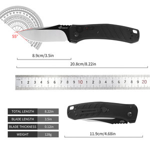 ZMRYDS Aluminum-Handled Folding Knife S30V Steel Spear Point DIY <b>Camping</b> Thumb Stud Pocket Knife OEM FD1004 - Product Image 6