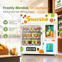 Ouruoxi 7/11 Machine à smoothies automatique avec écran tactile de 32 pouces, système intelligent, fonction SDK, distributeur innovant de fruits frais