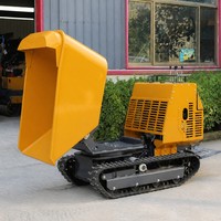 Raupendumper für Bauunternehmer, Vermietungsflotte, Baustellenräumung, Bodenentfernung, Mini-Raupenkipper mit Hydraulischer Kippfunktion