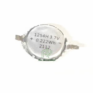 จัดหาแบตเตอรี่ชาร์จขนาดเล็ก LIR1254 <span class=keywords><strong>3</strong></span>.6V 70mah กระเป๋าอ่อนปุ่มชาร์จโพลีเมอร์ <span class=keywords><strong>3</strong></span>.7V สําหรับชุดหูฟัง - Product Image 1