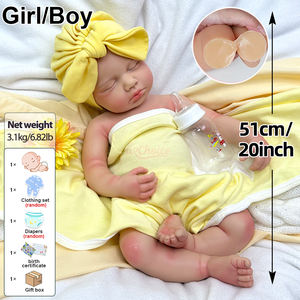 <span class=keywords><strong>Poupée</strong></span> Reborn en Silicone Intégral de 20 Pouces, Prête à l'emploi, Vente Directe Usine, Maquillage et <span class=keywords><strong>Coiffure</strong></span> Personnalisables, Accepte les Petites Séries Personnalisées, CE CPC - Product Image 4