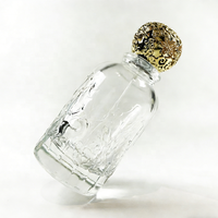 Flacons de parfum en verre de 100 ml, emballage cosmétique avec vaporisateur à sertir et bouchon en alliage de zinc pour flacon de parfum