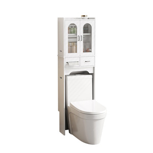 Toilet Overhead Storage Rack 3 <b>Floors</b> Freestanding Waterproof <b>Bathroom</b> <b>Cabinet</b> - Product Image 5