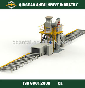 Machine de sablage à rouleaux ATHI automatique en alliage d'aluminium pour jantes, moteur 8*11kW PLC pour décapage <span class=keywords><strong>et</strong></span> grenaillage de jantes CE ISO - Product Image 4