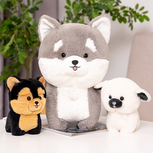 Poupée d'oreiller pour enfants, jouet en <span class=keywords><strong>peluche</strong></span> douce, cadeau, Wulula Pipi chien câlin Husky, offre spéciale - Product Image 1