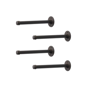 Support d'<span class=keywords><strong>étagère</strong></span> de tuyau en métal bricolage mural robuste support de rangement en fer rustique de Style industriel Vintage pour vêtements et rangement - Product Image 3