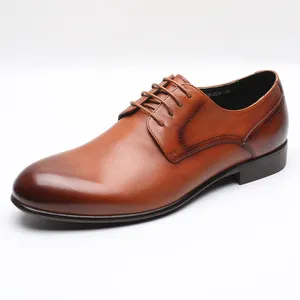 Supplier men's leather dress shoes luxury leather shoes men custom logo formal shoes