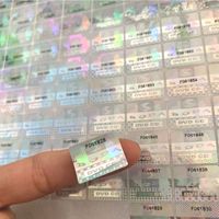 Autocollants holographiques 3D personnalisés anti-effraction avec code QR, étiquette holographique avec code-barres, autocollant de sécurité, impression d'autocollants holographiques