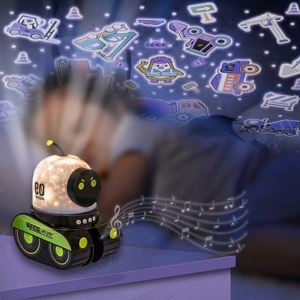 Lampe de projection, veilleuse créative, lumière d'ambiance amusante, diaporama, cadeau d'anniversaire, stéréo Bluetooth pour enfants - Product Image 4