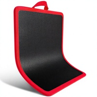 Tapis magnétique flexible antidérapant télescopique pour outils, en ABS, pour garage et réparation automobile (rouge et noir)