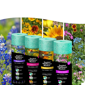 Growtrax Pollinator 40 pieds carrés Fournitures <span class=keywords><strong>de</strong></span> jardin Mélange <span class=keywords><strong>de</strong></span> fleurs sauvages modernes Tournesol <span class=keywords><strong>Zinnia</strong></span> Plante facile pour attirer les abeilles - Product Image 2