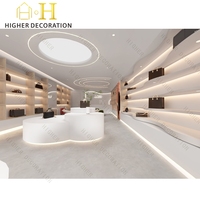 Vitrine haut de gamme pour sacs à main, présentoir de sacs, mobilier de vente au détail pour aménagement de magasin de chaussures