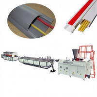 Machine automatique de fabrication de gaines circulaires à fente ouverte en PVC, ligne de production d'extrusion de gaines de câblage en plastique PVC