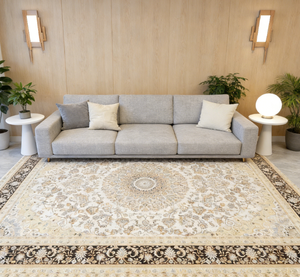 Tapis de sol moderne en jacquard tissé à la machine Wilton, antidérapant, pour chambre à coucher et salon, du mur au mur - Product Image 1