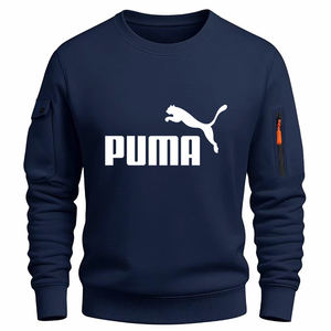 Sweat-shirt unisexe décontracté en maille avec imprimé lettres, <span class=keywords><strong>nouvelle</strong></span> collection automne-hiver, style urbain tendance, en polaire 250g, coupe classique avec poche - Product Image 5