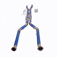 Tubos de Escape Intermedios de Alto Rendimiento de Aleación de Titanio Personalizados para BMW M5 G90 4.4T 2024+ OEM, Tubos de Escape Catback, Mejora de Potencia